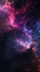 星々がキラキラと輝く宇宙の背景素材