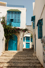 Fototapeta premium a historic Tunisian city widely visited by tourists