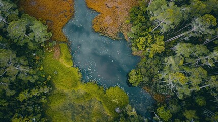 Bird s eye view of the marsh
