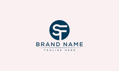 Logo design letter SF . Elegant modern. Vector template.
