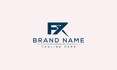 Logo design letter FX . Elegant modern. Vector template.