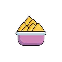 Nuggets icon design with white background stock illustration