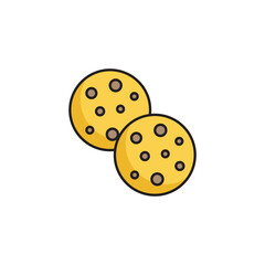 Cookies icon design with white background stock illustration