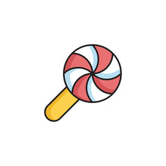 Lolipop icon design with white background stock illustration
