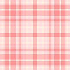 Plaid vector seamless of tartan pattern textile with a check texture background fabric.