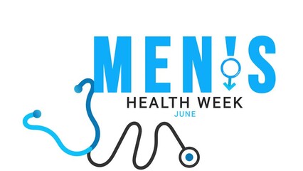 Men's health week. stethoscope motion.