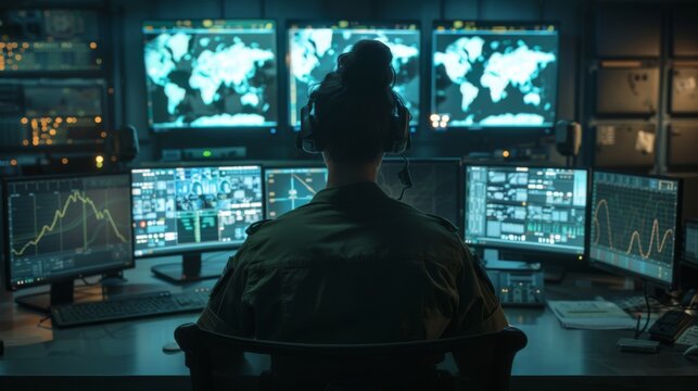 The monitoring control room