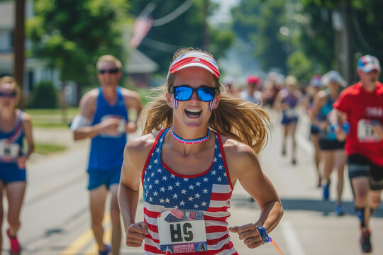 Patriotic Energy, 4th of July Themed 5K Race Through the Streets
