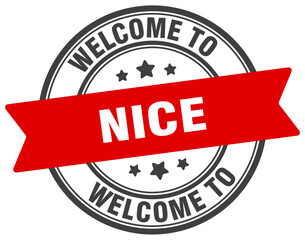 Welcome to Nice stamp. Nice round sign
