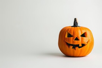 Adorable halloween pumpkin with blank space for festive decorations and seasonal celebrations