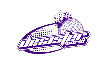 Streetwear y2k typography graphic design aesthetic quotes template	