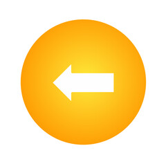 turn left arrow rounded icon vector design