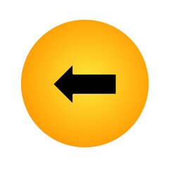 turn left arrow rounded icon vector design