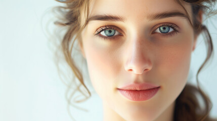 Obraz premium Fresh and Simple: Young Woman in Clean Environment