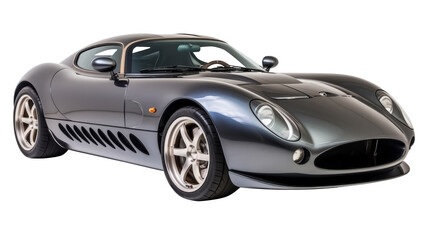 Sleek Classic Sports Car Isolated on Transparent Background