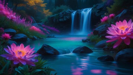 Fototapeta premium flowers in the water