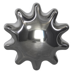 Obraz premium 3d chrome Retro futuristic y2k elements