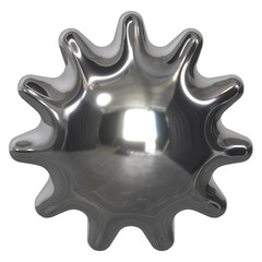 Obraz premium 3d chrome Retro futuristic y2k elements