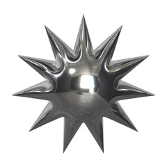 3d chrome Retro futuristic y2k elements