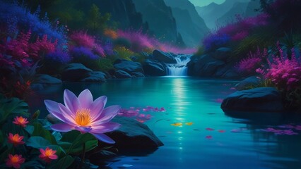 Fototapeta premium flowers in the water