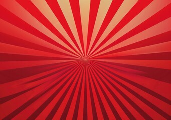 Dynamic Red Rays Sunburst Background with Radial Gradient and Bold Pattern for Energetic Designs - Generative AI