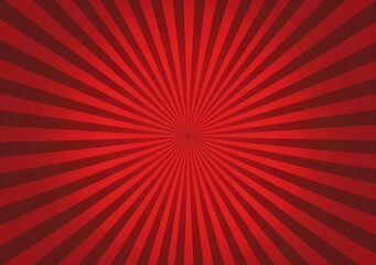 Dynamic Red Rays Sunburst Background with Radial Gradient and Bold Pattern for Energetic Designs - Generative AI