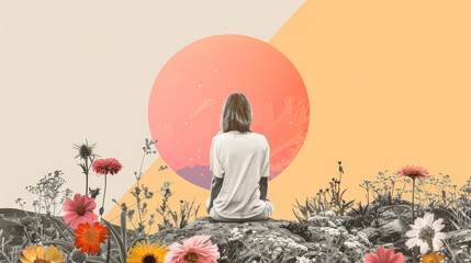 Mindfulness and Girl Power Collage
