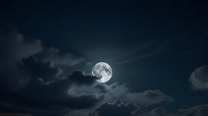 moon and clouds