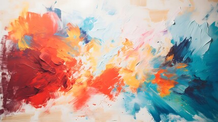 Color Explosion: Abstract Artistic Burst of Vibrant Colors