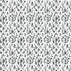 Flat Elegant decorative floral pattern vector design. Colorful floral pattern suitable for background, texture, fabric, wrapping, textile, clothing, print or others.