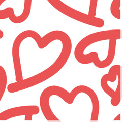 Seamless pattern with heart for the Happy Valentine's Day.