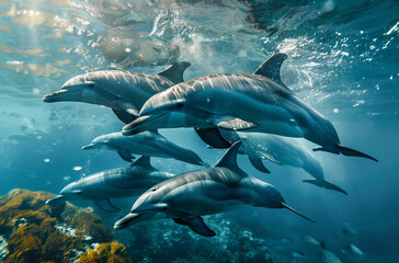 Fototapeta premium shark in the ocean