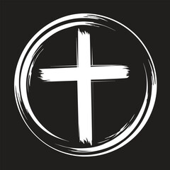 Fototapeta premium Easter cross christ.