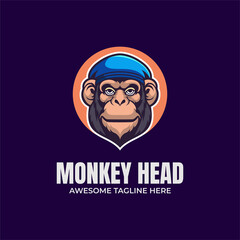 Monkey Illustration Mascot Logo