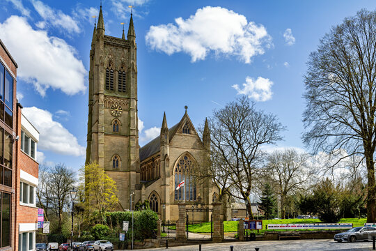 St Peters Church Bolton Parish Church and yard.