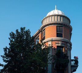 a uniquely designed European style building with a hundred years of history. Wuhan, China.