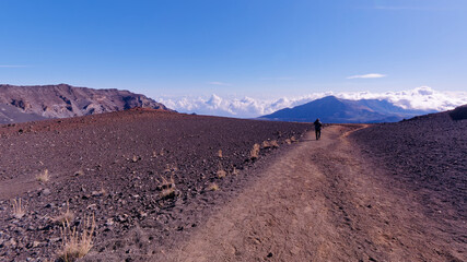 Scenic view of the Haleakala crater, Haleakala National Park, island of Maui, Hawaii, USA.