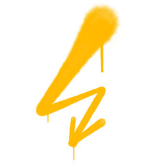 spray lightning graffiti style