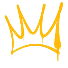 spray king crown graffiti style background