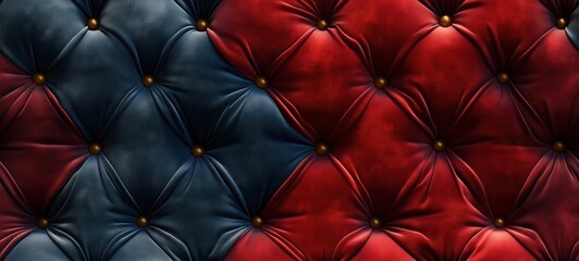 red velvet Capitone pattern background, antique and luxury backdrop 