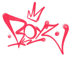 spray tag letter street graffiti style