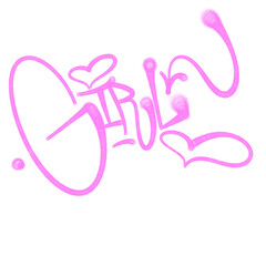 spray tag letter street graffiti style