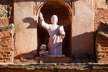 Statue of a saint in Alhambra church