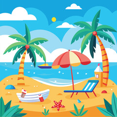 Summer Sale Banner Vector illustration.