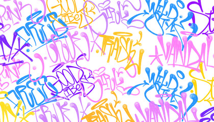 spray tag letter graffiti style background
