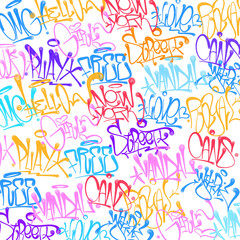spray tag letter graffiti style background