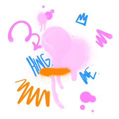 spray drips graffiti style background