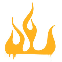 spray flame fire graffiti style element