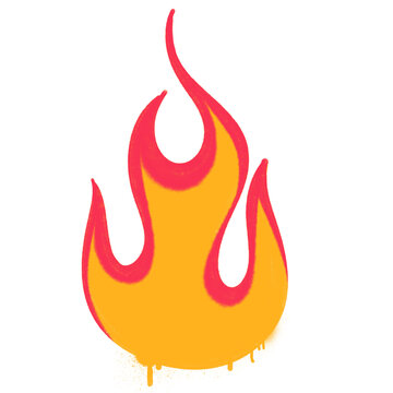 recommend clip art: spray flame fire graffiti style element