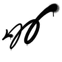 spray arrow graffiti style element